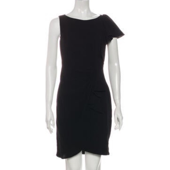 Max Mara Black Ruffle Cocktail Dress US 2 EU 34 - Picture 1 of 6